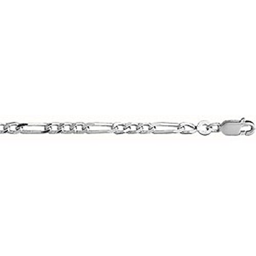 HELIOS BIJOUX Bracelet 1+3 3mm 18cm argent + écrin (offert) + Certificat d'Authenticité Argent 925‰