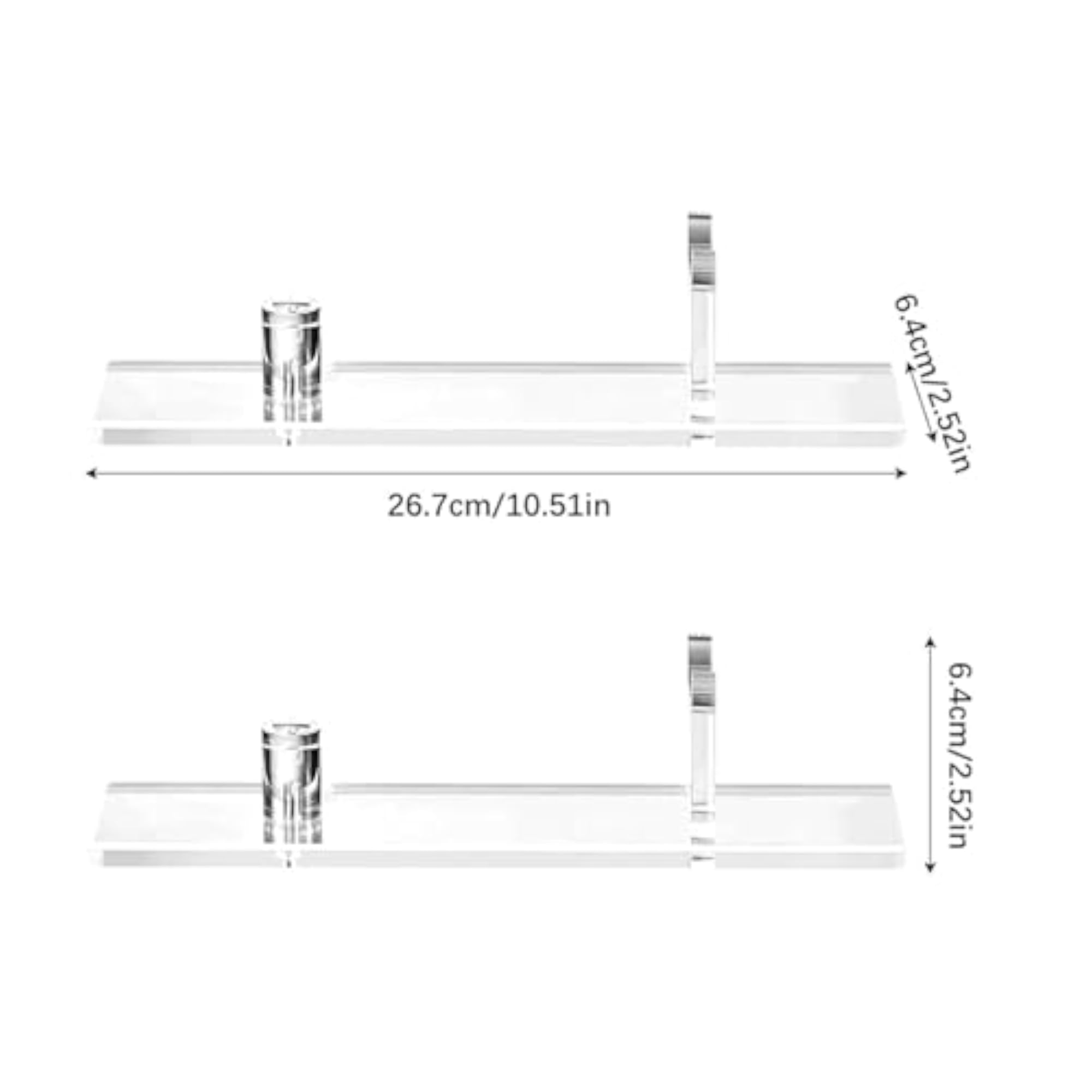 Acrylic Display Stand for Desktop Decoration, Fixed