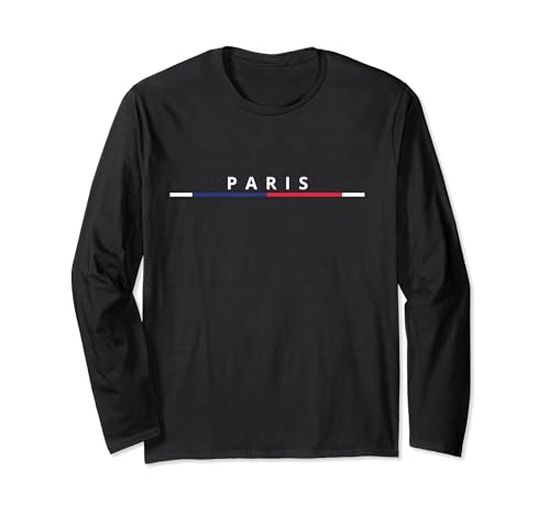 Paris France Flag Souvenirs Events Paris City of Love Statua Maglia a Manica