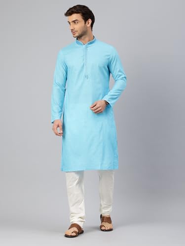 Image of Manthan Men's Cotton Solid Kurta (1pc)