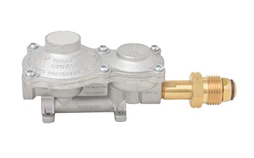 image for Flame King 2 Stage Propane LP Horizontal Super Compact Regulator with 