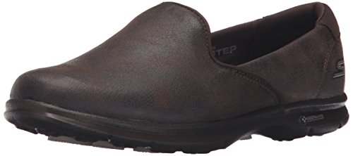Skechers Performance Women's Go Step Untouched Walking Shoe,Chocolate Leather,10 M US