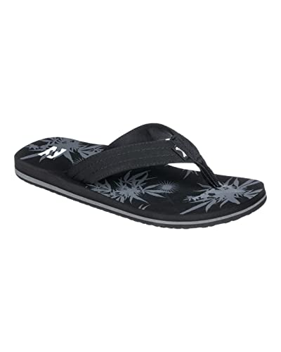 BILLABONG Men's All day theme flip-flops, Black, 11 US