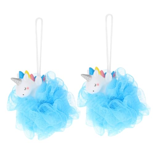 Boule de bain maille licorne Healeved : éponge exfoliante enfant lot de 6