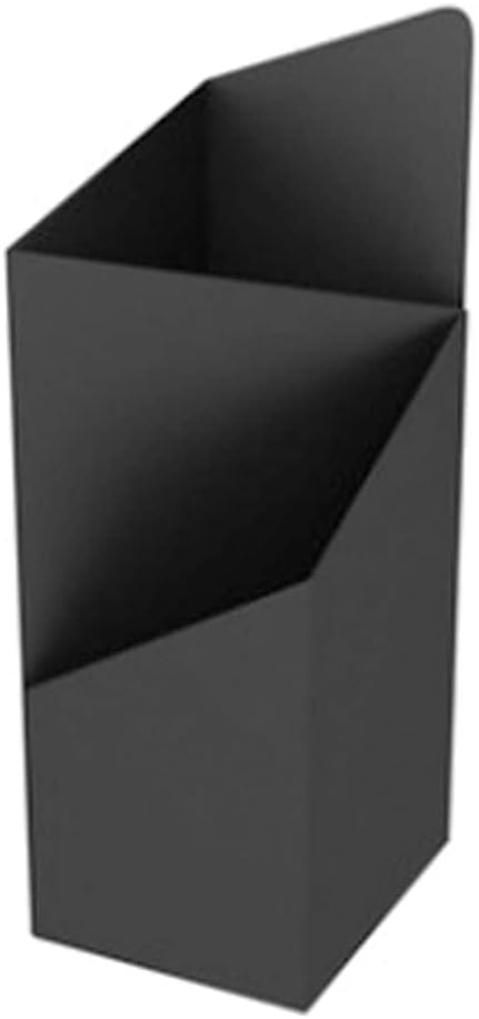 Stylish Black Metal Umbrella Stand with Drip Tray, Geometric Design, Perfect for Home Office Decor, Modern Umbrella Holder for Canes and Umbrellas