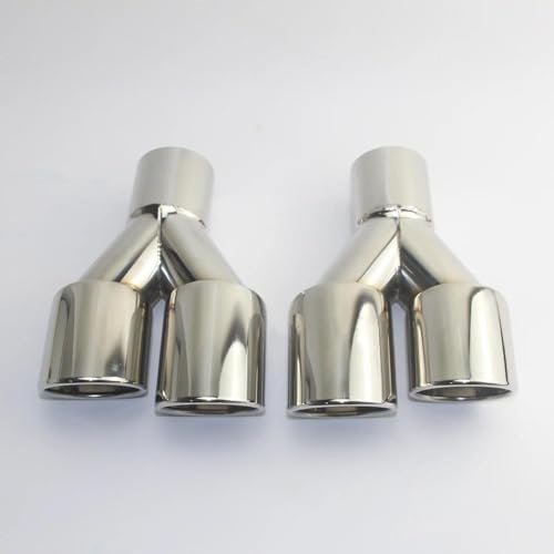 Tuyau d'échappement double Y en inox pour sublimer l'allure de votre voiture - 3