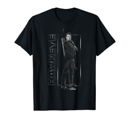 T-shirt Hawkeye Marvel pour homme en coton imprimé super-héros Disney Plus