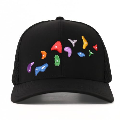 InnoBeta Rock Climbing Gifts for Men Women Trucker Hat Cap, Funny Adjustable Embroidered Trucker Hat for Rock Climbers in Birthday, Christmas