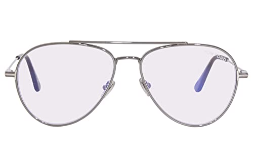 Image of Tom Ford TF5800B Blue Block Eyeglasses 008 Gunmetal /Havana 56mm FT5800