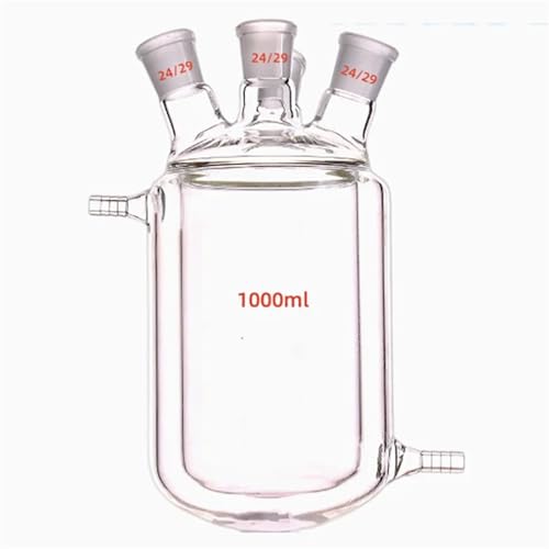 Flacons de réaction à double couche en verre de laboratoire 50ml 19X19X19