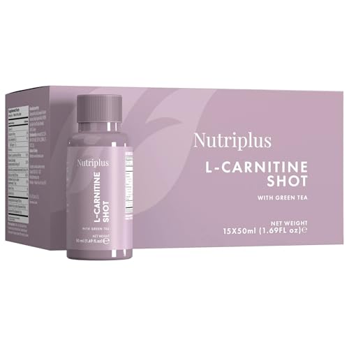FARMASi Nutriplus L Carnitine Shot Drink, Non GMO, Sugar Free, 1.69 fl oz