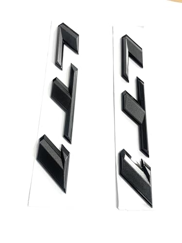 Image of Pair Set LT1 Emblem 3D Side Door Badges Sticker Nameplate Replacement for Camaro (Black)