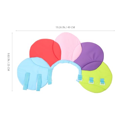 Image of POPETPOP Flower Shaped Elizabethan Pet Collar Size L Lightweight Recovery Neck Cover for Dogs to Help Prevent Licking and Scratching After Surgery Injury or Rash Care