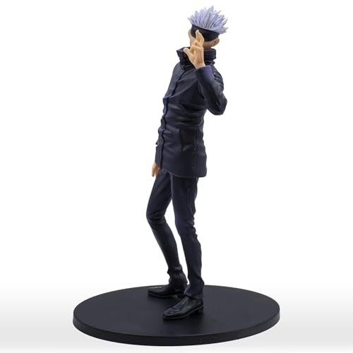 Image of FUNFOB Jujutsu Kaisen Gojo Action Figure Height -21cm Collectible for Anime Fans Manga Weeb PVC Multicolour | Gojo Eye Mask