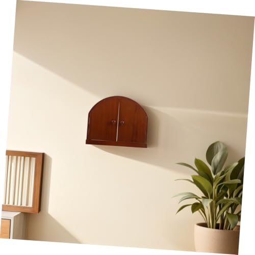 Tapa de salida rústica de madera con forma de puerta de hadas para decorar enchufes de dormitorios 6