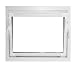 Produktbild ACO 60cm Nebenraumfenster Kippfenster Fenster weiß Kellerfenster Isoglasfenster, Größe Kippfenster:60 x 50 cm
