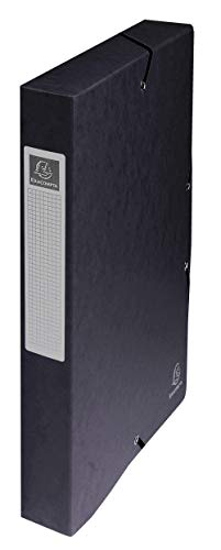 Exacompta 50401E - Carpeta de proyecto con goma, color negro