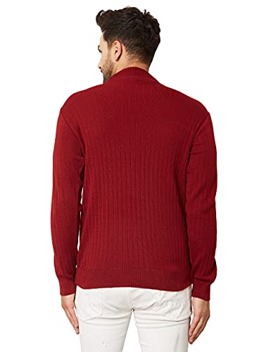 Image of Kvetoo Men High Neck Full Sleeve Winter Woolen Sweater