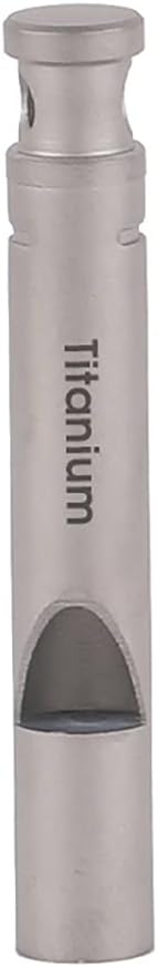 Whistle Emergency Whistle Outdoor Survival Treble Whistle Titanium Alloy Sonic Boom Whistle Single-Tube Bird Training Whistle