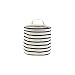 Produktbild House Doctor 205720443 Aufbewahrung, Stripes, Schwarz/Weiß, h, Dm: 20 cm, Edelstahl, Titan