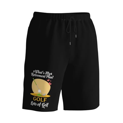 My Retirement Plan Golf Men's Quick-Dry Board Shorts 7" - Swim Trunks Summer Hawaii Beach2
