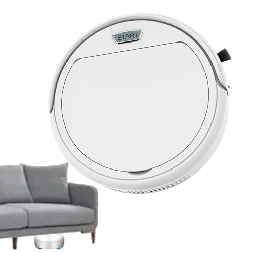 Robot vacío automática inalámbrica, limpieza inteligente, detección de obstáculos, aspiración fuerte y silenciosa | Limpiador de pisos ideal para cocina, sala de estar, oficinas, limpieza diaria de ho