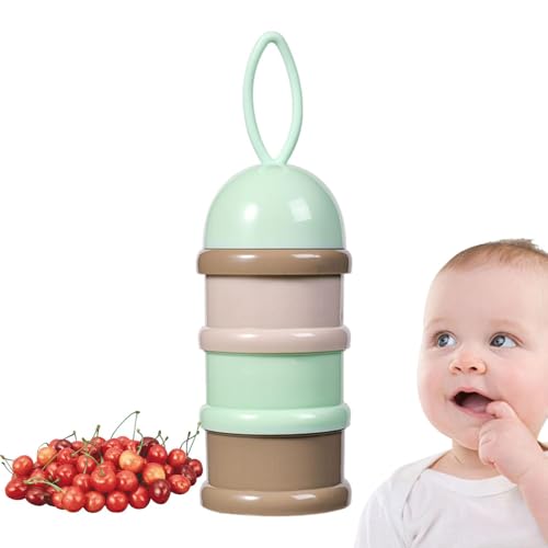 Contenedor De Leche En Polvo: Caja De Fórmula Apilable De 3 Capas, Jarra De Almacenamiento Desmontable Compacto | Dispensador Reutilizable De Alimenticio, Portavasos Portátiles Para Viajar Al Ai