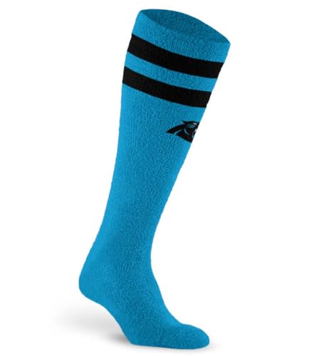 For Bare Feet NFL CAROLINA PANTHERS Cozy Feather Compression Varsity Stripe Team Color Large/Extra Large