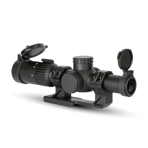 Monstrum Banshee 1-4x20 LPVO Rifle Scope with Offset Scope Mount | BDC-B1 Reticle | Black