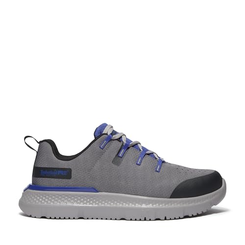 Timberland PRO Timberland PRO Men's Intercept Steel Safety Toe Industrial Athletic Work Shoe, Medium Grey/Blue, 11W