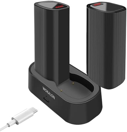 WOKALON Rechargeable Hand Warmer 2 Pack,10000mAh Electric Hand Warmers,24Hrs Long Safe Heat,360°Surround Heat Magnetic Portable Heater