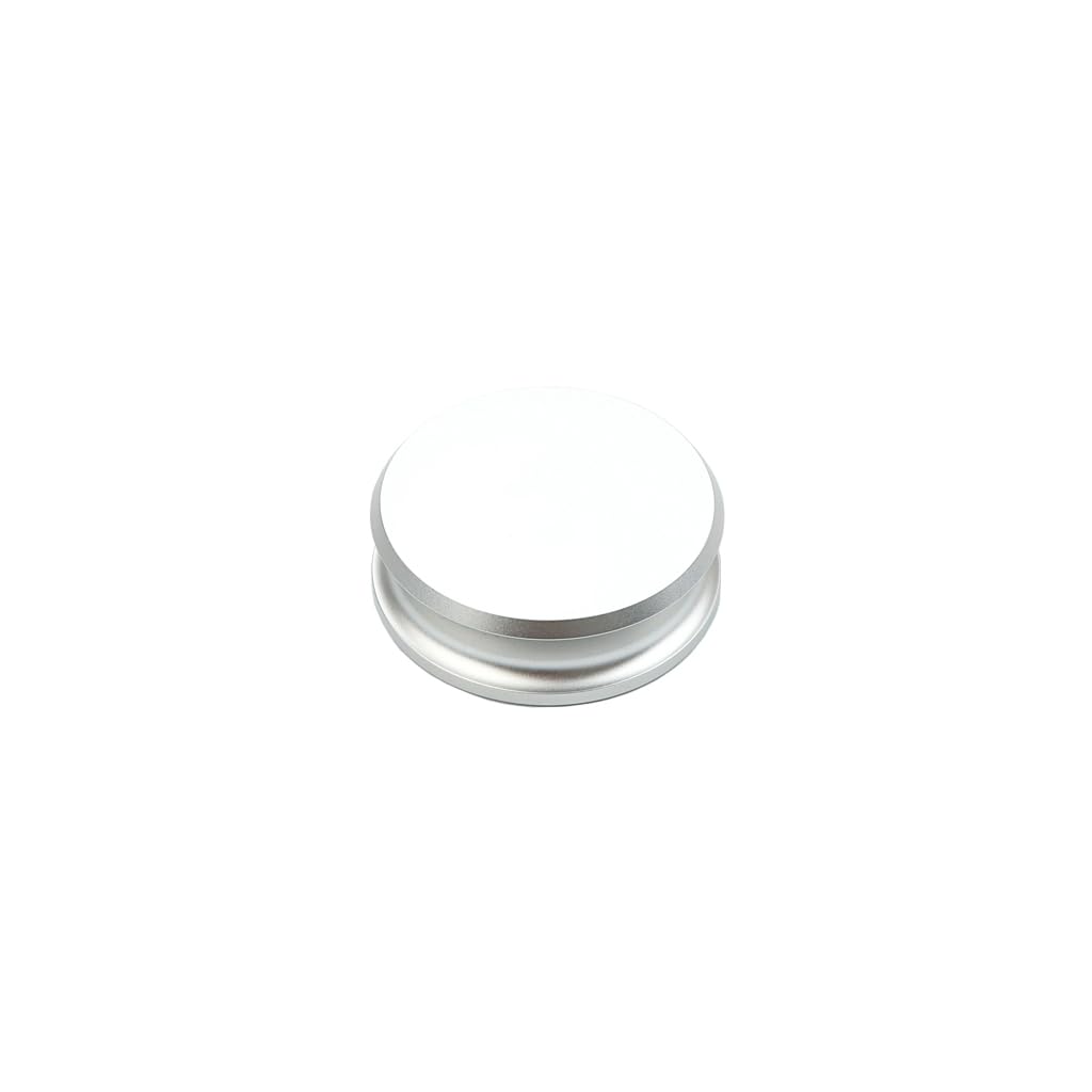 Alnicov Stabilisateur de poids pour platine vinyle, pince de poids, support souple pour disques vinyles LP, argent