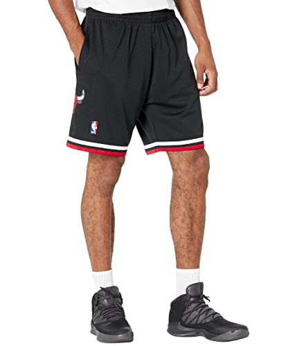 Pantalones Cortos Bulls Mitchell&Ness Hombre 2.0 en color rojo y negro