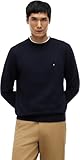Tommy Hilfiger Men’s Essential Crew Neck Regular Fit Fleece Sweatshirt, Blue (Desert Sky), XL