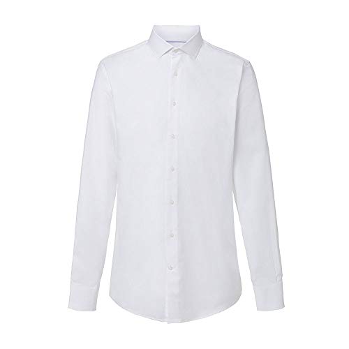Vestibilità regolare Hackett Poplin Classic Dc, Camicia Formale Uomo, Bianco (White 800), X-Small (Taglia Produttore: 145)