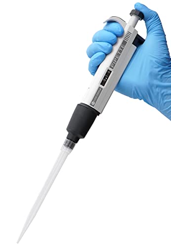 Micropipette 5Ml, Lab Single Channel Pipettors,1000-5000Ul Adjustable Variable Volume, High-Accurate Lab Pipettes #TOP18