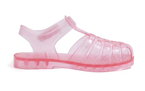 Image of GUGUYeah Jelly Sandals for Girls,Closed Toe Princess Costume Summer Dress Shoes Fisherman Gladiator Water Beach Flat Sandals for Toddler /Little Kid /Big Kid