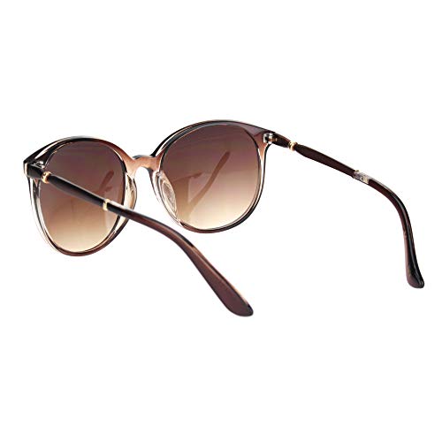 Womens 90s Round Butterfly Plastic Gradient Lens Sunglasses4