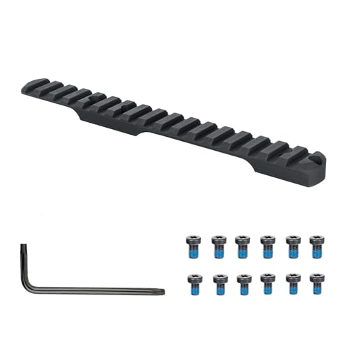 ohhunt Rail Mount 0 MOA Scope Mount Picatinny Steel with #6-48#8-40 Screws Compatible with Remington 700 Short Action | Long Action (Short Action | 0 MOA)