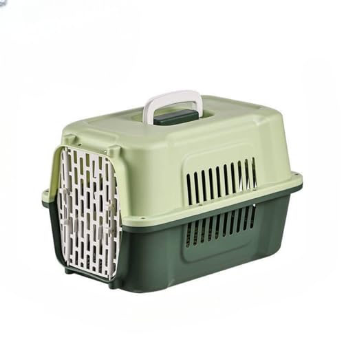 ペットキャリー 猫 キャリーケース 小型犬用クレート ペットキャリーバッグペットキャリーケース 通気性&組立簡単携帯やすい おしゃれ かわいい お洒落 郊游 清潔簡単四面通気性 360°周囲通気性 超大空間 ペット便利な 旅行ケージ 犬猫兼用 航空箱 (耐