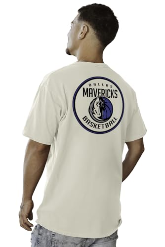 Image of Blue 84 NBA Unisex-Adult NBA Officially Licensed T-Shirt Ringspun Front /Back Ivory