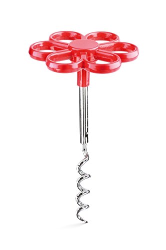 Donkey Wine Bottle Corkscrew Opener, Red Flower Comfort Grip Style