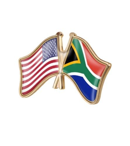 Image of World Most Countries Single Pin Brooch Badge United States USA America and Other Countries Cross Friendship Pin Badge for Men Women