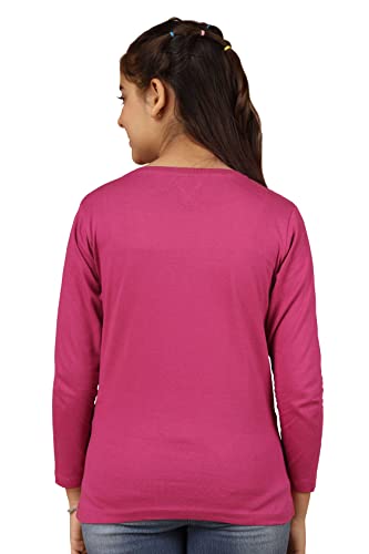 Image of KYDA KIDS Girls Cotton Full Sleeve Printed T-Shirt (Pack of 3)