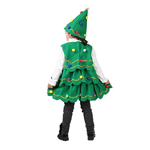 Disfraz árbol de Navidad para niñas 6-7 años miniatura 5