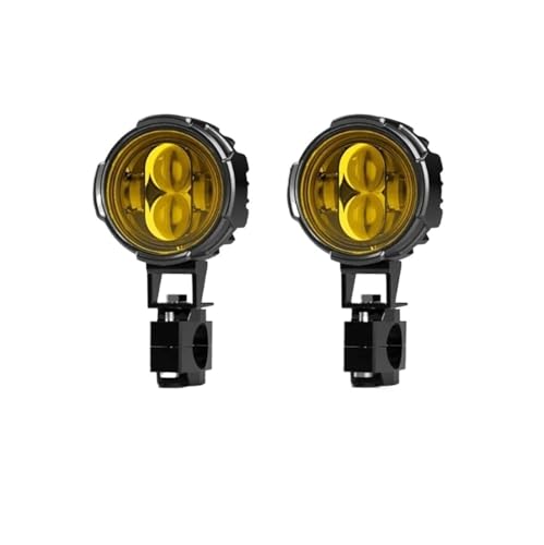 Faros de motocicleta Para BMW R1200GS F800GS Para Africa Twin Para Faros Antiniebla LED Auxiliares Para Motocicleta(Yellow 1set)