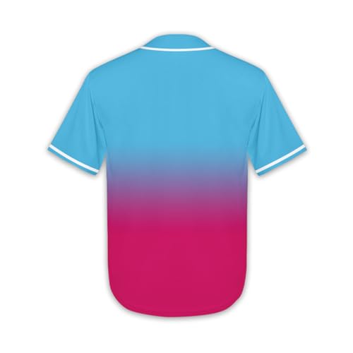 Slvriog Camiseta infantil de beisebol com botões para meninos e meninas, camisetas esportivas simple