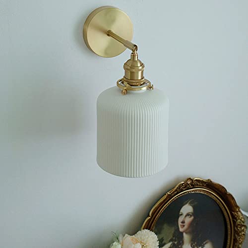 Aplique de pared ajustable E27 para leer en el dormitorio con pantalla cerámica 5