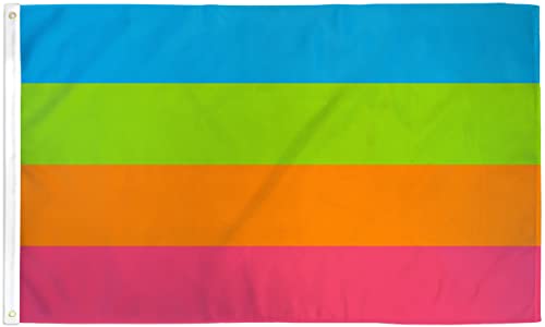 Bandera orgullo panromántico resistente al viento para evitar decoloración 2