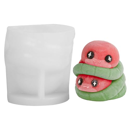 蛇シリコン型,3D蛇シリコン型 | キャスティング エポキシ 型 樹脂 かわいい | クッキーキャンディ石鹸キャンドルカップケーキ手芸プロジェクト向け